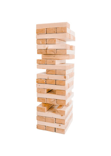 XL Blokkentoren met vragen en opdrachten huren - Oud-Hollands spel - Retro Games Verhuur Barneveld