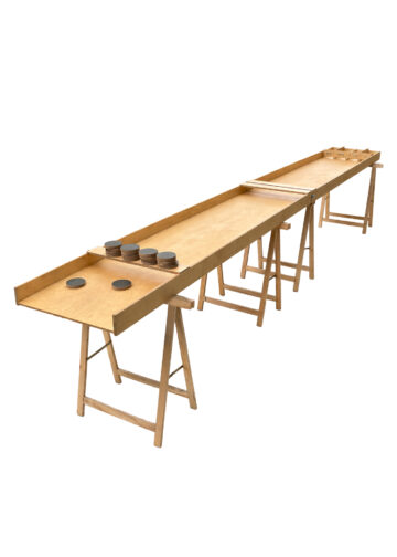 XXL Sjoelbak 5 meter Oud-Hollands spel huren - Retro Games Verhuur Barneveld